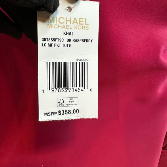 NWT Michael Kors Khai Large Nylon Tote Bag - Picture 5 of 8